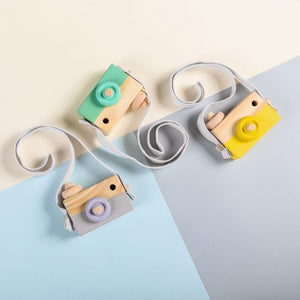 Macchina Fotografica In Legno - Photoloom - Yellow - 5