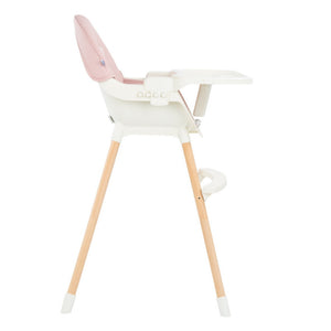 kikkaboo - Seggiolone 2in1 Nutri Wood Pink - 2