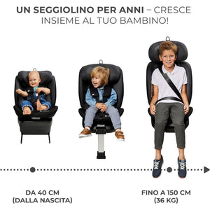 Seggiolino auto I-360 i-Size grey 40-150 cm - 2