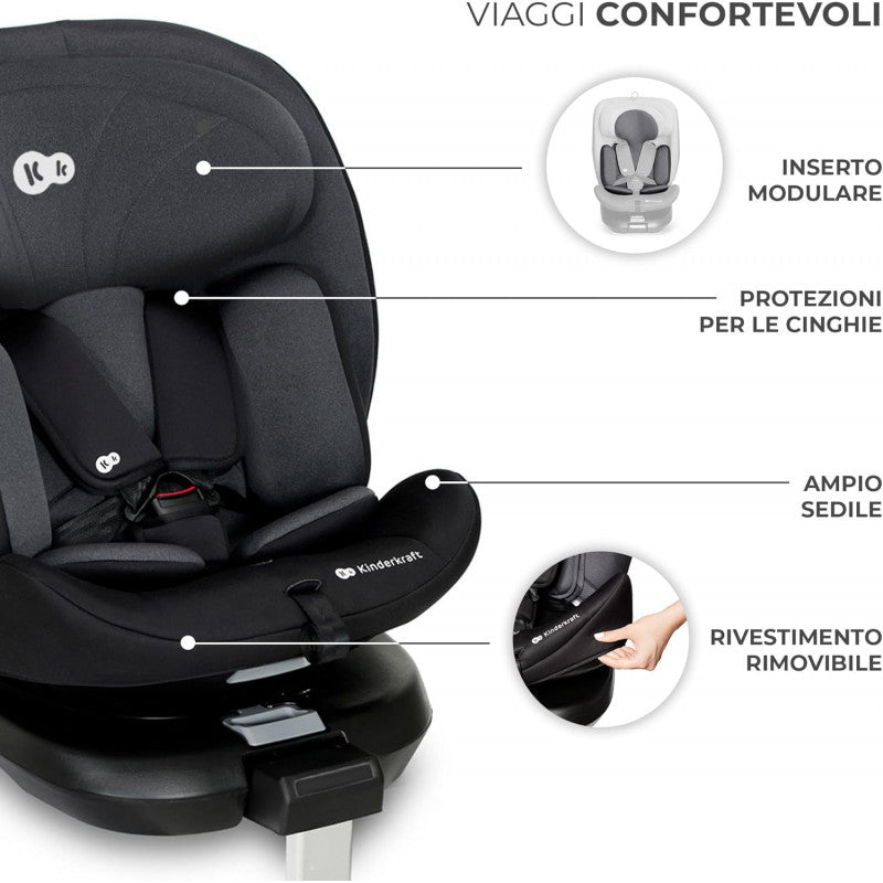 Seggiolino auto I-360 i-Size black 40-150 cm - 2