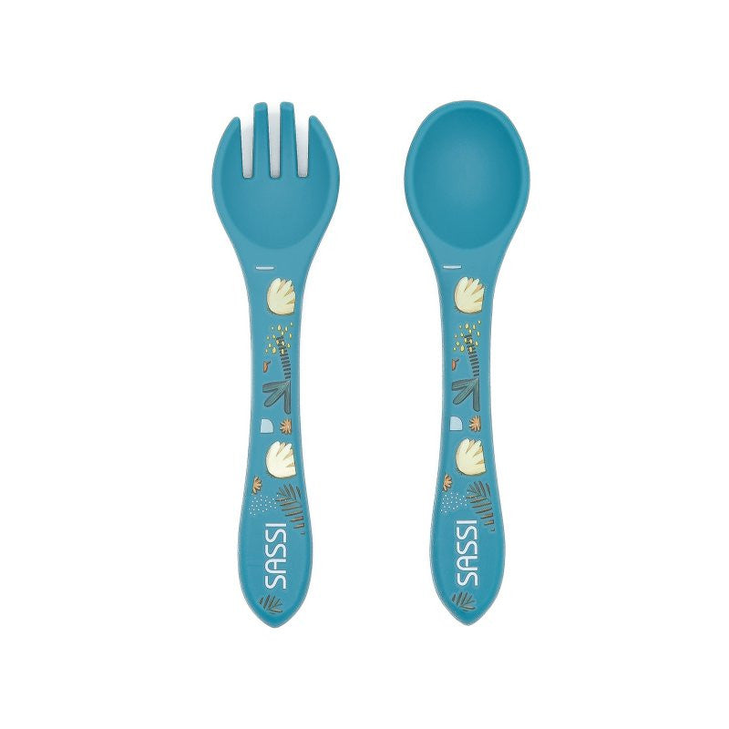 Posate in silicone Sassi