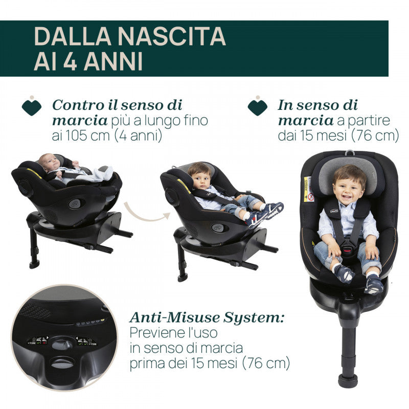 Chicco Easy Recline System 40 - 105 cm SEAT105 Glam Grey - 15