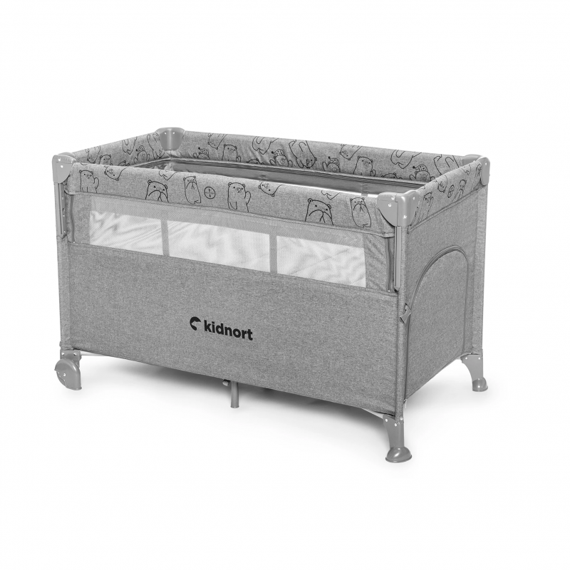 Lettino Co-sleeping Kidnort Naste Light Grey - 9