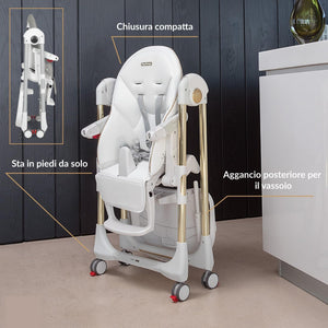 Prima Pappa Follow Me Plus Peg Perego Petrolio - 2