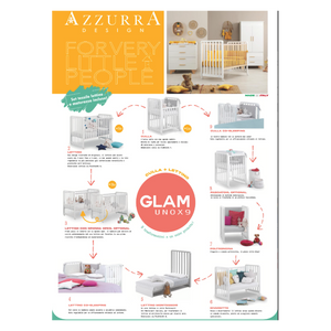 Lettino Glam Grigio con Piumone Glammy - 12