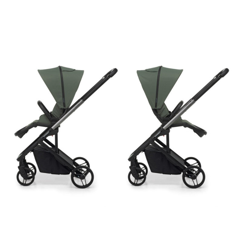 Trio TicToc Foppapedretti con seggiolino auto Rek i-Size - Olive - 4