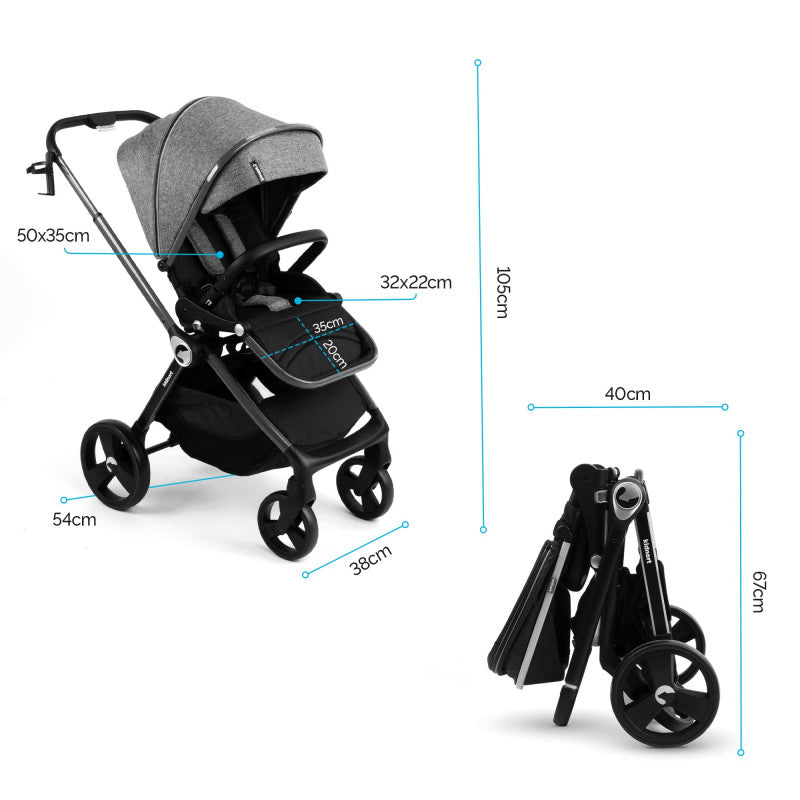Passeggino 2in1 Isbjörn - Black - 17