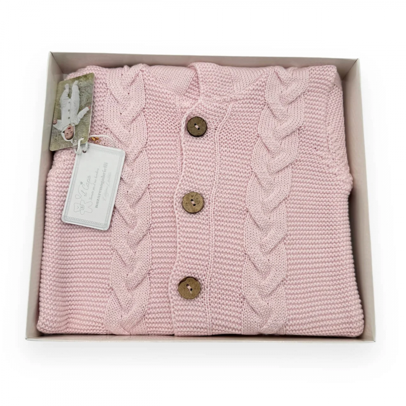 Tutina In Lana Rosa Nazzareno Gabrielli 3/6 Mesi - 2