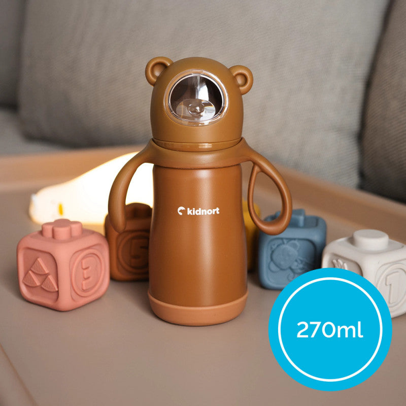 Biberon e Borraccia in Acciaio inox Paere 270 ml Brown - 4