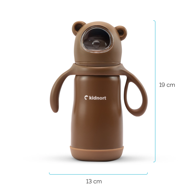 Biberon e Borraccia in Acciaio inox Paere 270 ml Brown - 8