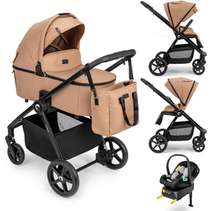 Passeggino Trio 3in1 - Alskar Unique Mokka - 3