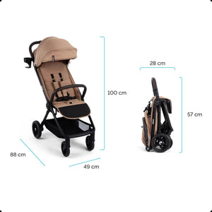 Passeggino Con Chiusura Automatica Snøugle Kidnort Dark Grey - 13