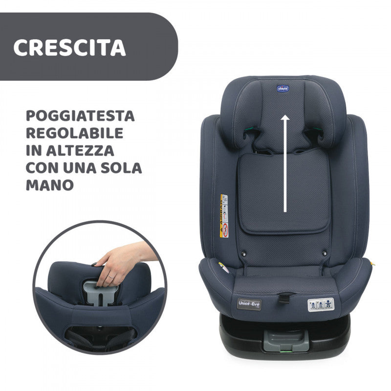 Seggiolino Chicco Auto Unico Evo Black - 8