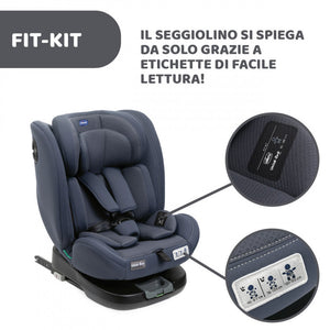 Seggiolino Chicco Auto Unico Evo Grey Black - 10