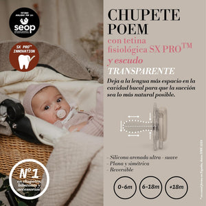 Suavinex Poetry Ciuccio per Neonati 0/6 Mesi Azzurro - 6