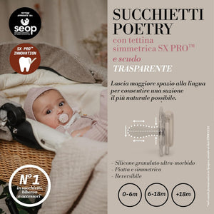 Suavinex Poetry Ciuccio per Neonati 6-18 Mesi Rosa - 3