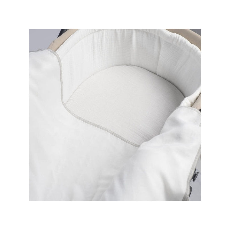 Set Mussole Pasito Pasito Little Bloom Fiori Grigio - 3