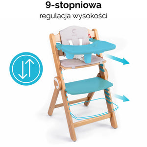 Seggiolone Evolutivo Kidnort Drommer Grigio - 11