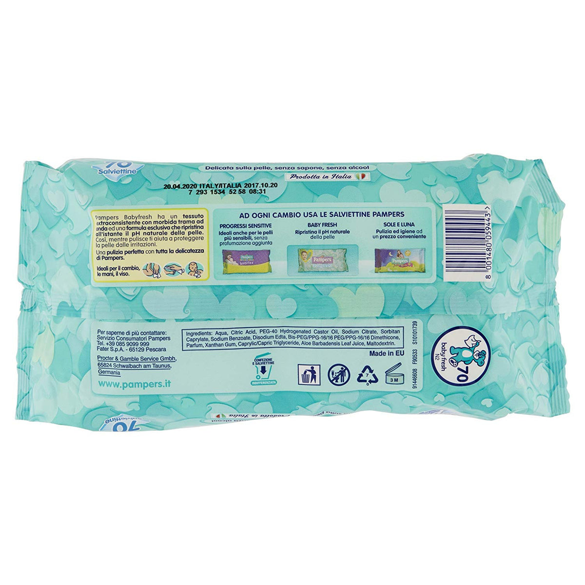Pack 3 Salviettine Pampers Baby Fresh - 7