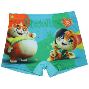 Costume Boxer 44 Gatti Azzurro - 5/6 Anni