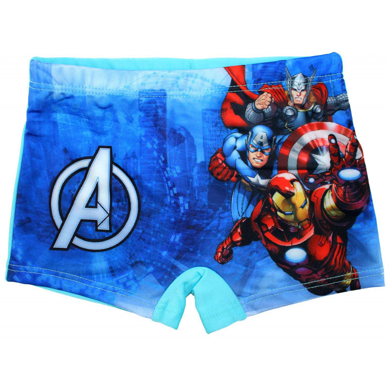 Costume Boxer Avengers Azzurro - 7/8 Anni