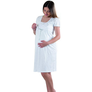 Camicia da Notte con Merletto Aperta Avanti - T5