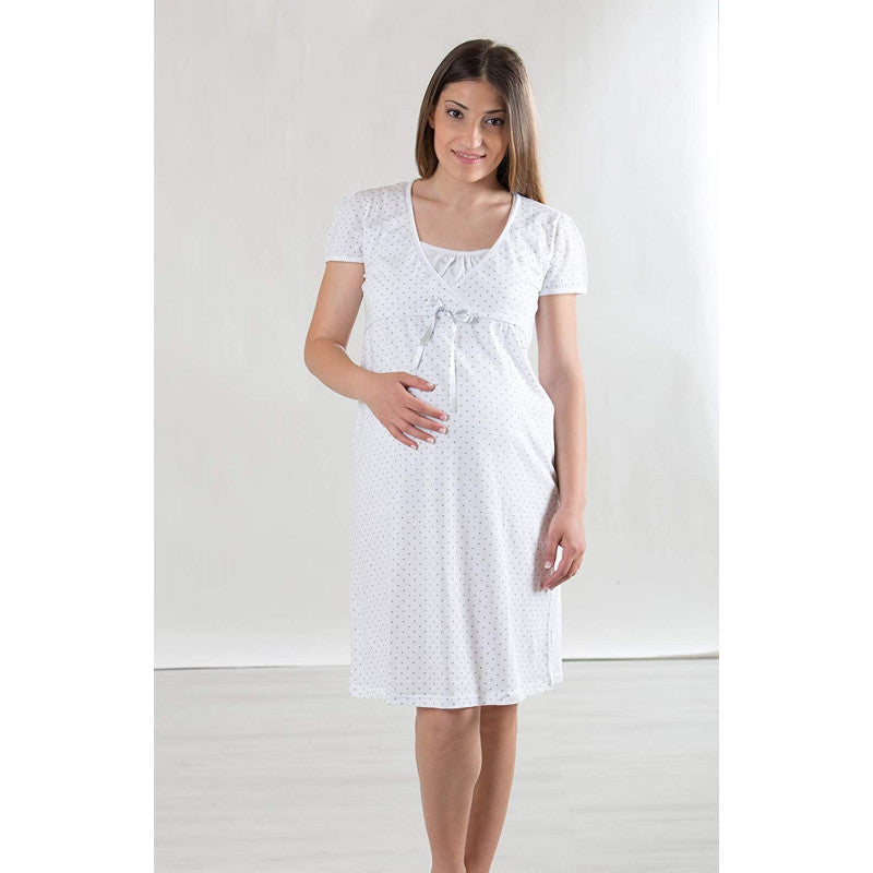 Camicia da Notte con Merletto Aperta Avanti - T5 - 2