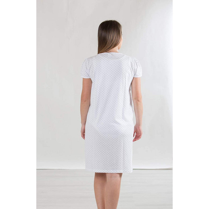 Camicia da Notte con Merletto Aperta Avanti - T5 - 3