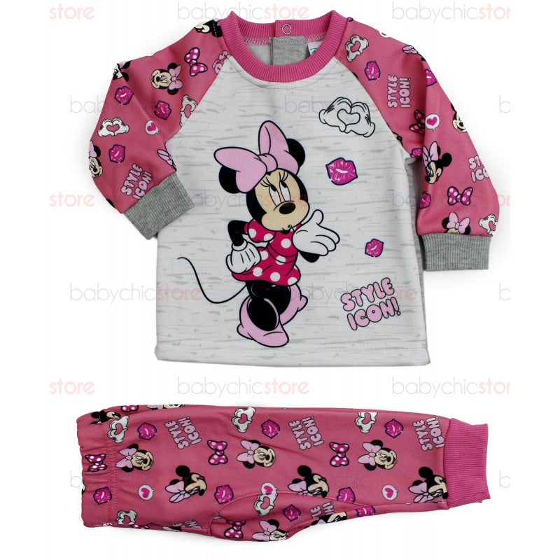 Tuta Neonato Disney Minnie Rosa/Grigio - 3 Mesi - 2