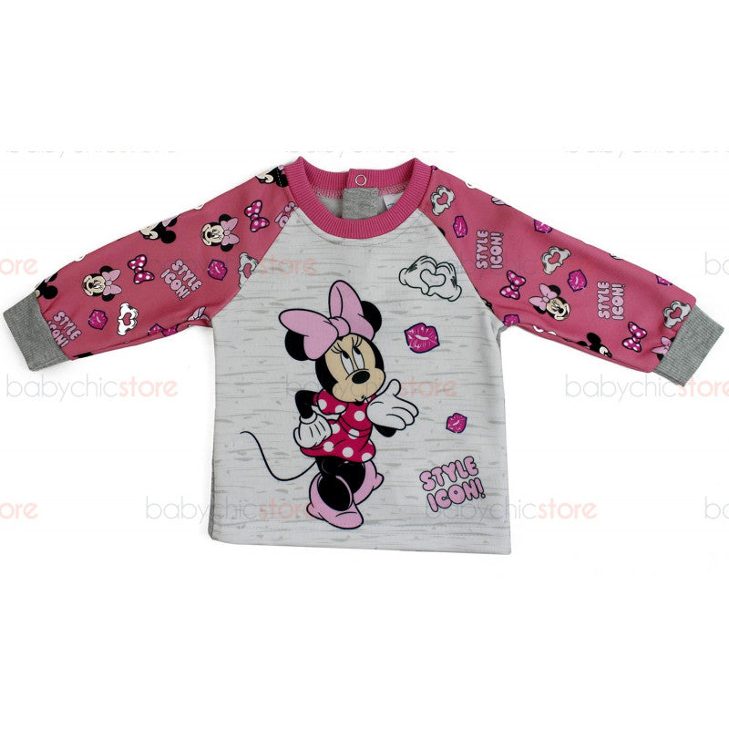 Tuta Neonato Disney Minnie Rosa/Grigio - 12 Mesi - 3