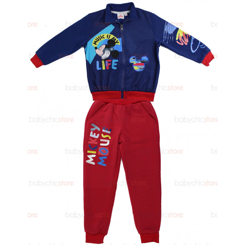 Jogging Set Mickey Mouse - Rosso/Blu - 8 Anni