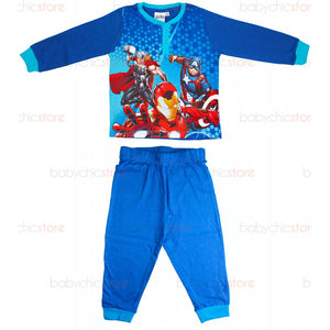 Pigiama Primavera/Estate Avengers Blu - 6 Anni