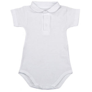 Body Neonato mezza manica modello Polo - 9 Mesi