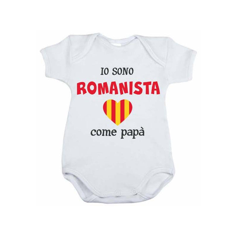 Body Neonato Io sono Romanista - 12/18 Mesi
