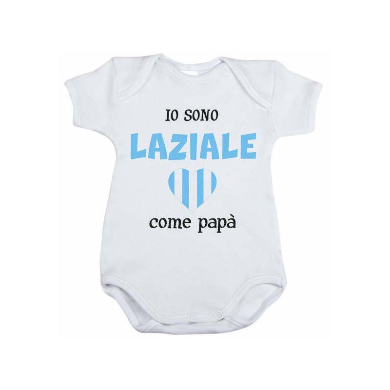 Body Neonato Io sono Laziale - 1/3 Mesi