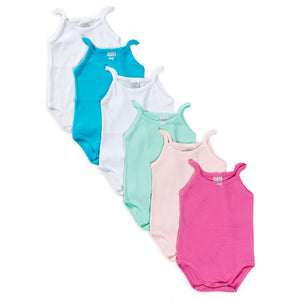 Set 6 Body Neonato con Spalla Stretta - 9 Mesi