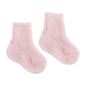 Calzino Corto in Cotone Rosa - 13 - 16