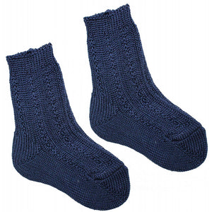Calzino Corto in Cotone Blu - 23 - 26