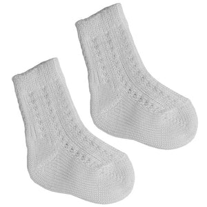 Calzino Corto in Cotone Bianco - 13 - 16