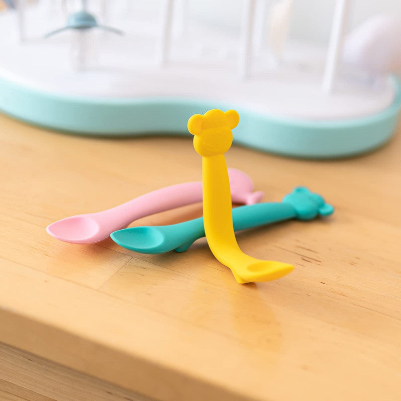 Cucchiaio In Silicone Per Bambini +4 Mesi - Giallo - 5