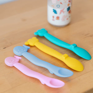 Cucchiaio In Silicone Per Bambini +4 Mesi - Azzurro - 7
