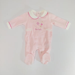 Tutina In Ciniglia Rosa Pierre Cardin