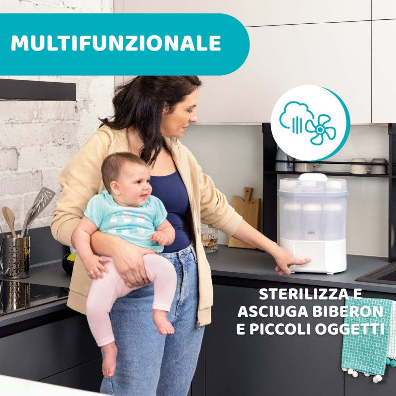 Chicco - Sterilizzatore con Asciugatura + 4 Filtri di Ricambio - 3