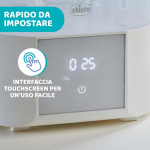 Chicco - Sterilizzatore con Asciugatura + 4 Filtri di Ricambio - 9