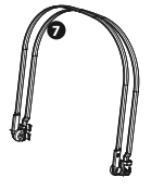 Peg Perego Veloce Stroller Hood Frame