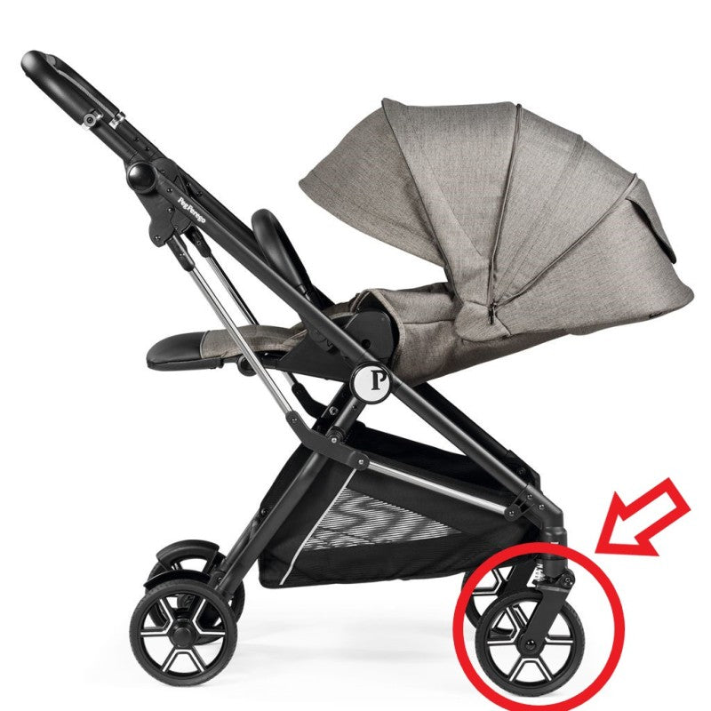 Přední kolečko Vivace Peg Perego Černá/Stříbrná